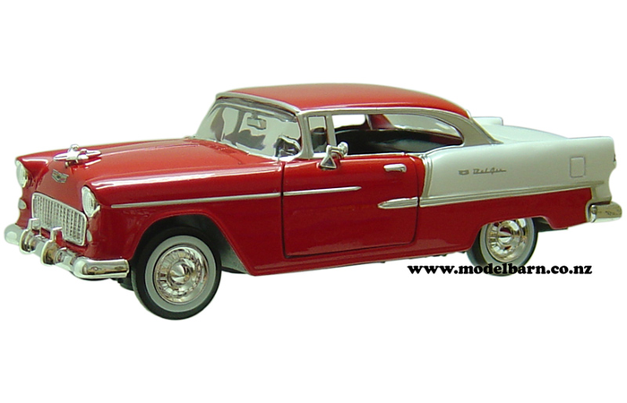 1/24 Chev Bel Air Coupe (1955, red & white)