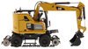 1/50 Caterpillar M323F Railroad Wheel Excavator & Accessories