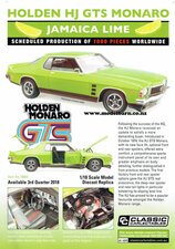 Classic Carlectables Holden HJ Monaro GTS (Jamaica Lime) Poster-model-catalogues-Model Barn