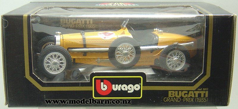 1/18 Bugatti Grand-Prix Race Car (1935, yellow) - Vehicles