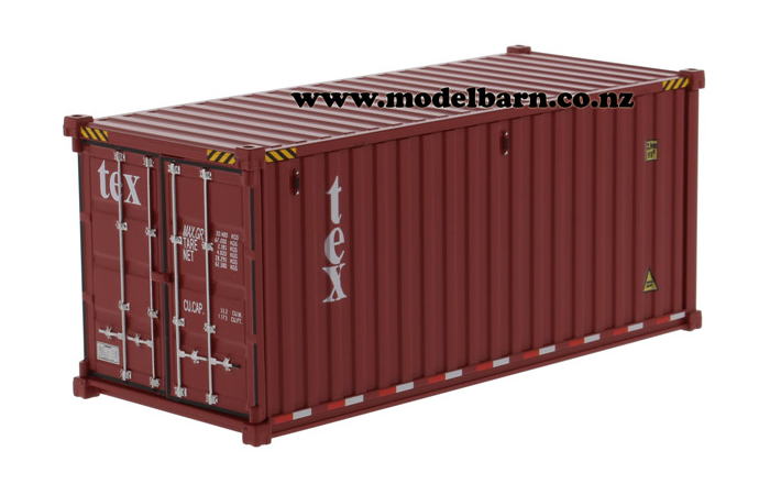 1/50 20ft Plastic Shipping Container "TEX" (brown)