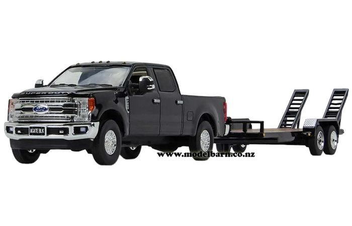 1/50 Ford F-250 Super Pick-Up & Oxford Tandem Trailer (black)