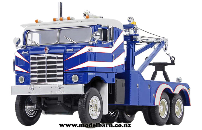 1/34 Kenworth Bullnose Tow Truck (1953, Rich Blue & White)