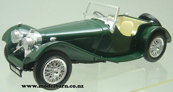 1/18 Jaguar SS 100 (1937, green)-jaguar-and-daimler-Model Barn