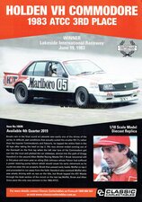 Classic Carlectables Holden VH Commodore "Peter Brock" Poster-model-catalogues-Model Barn