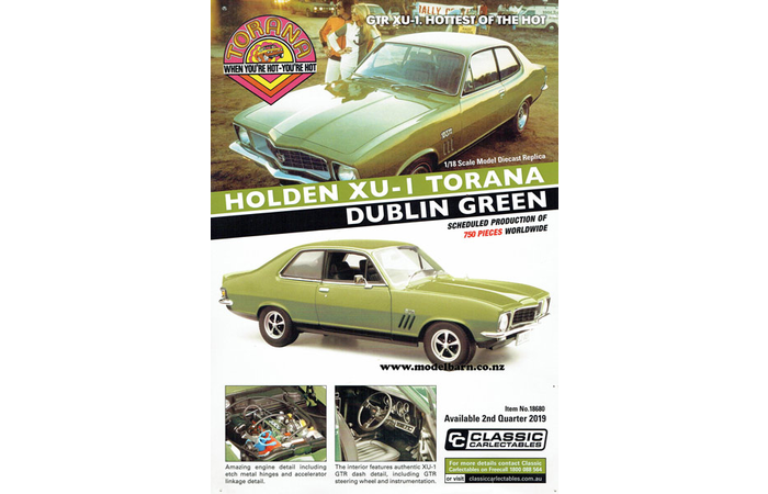 Classic Carlectables Holden LJ Torana GTR XU-1 (Dublin Green) Poster