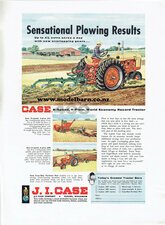 Case 400 Tractor Ploughing Newspaper Advert Brochure-case-Model Barn