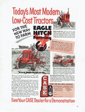 Case Eagle Hitch Farming Newspaper Advert Brochure-case-Model Barn