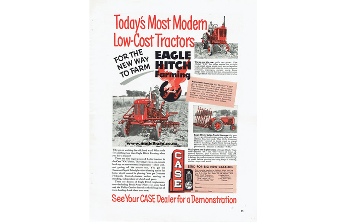 Case Eagle Hitch Farming Newspaper Advert Brochure