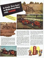 Case Hay Equipment Newspaper Advert Brochure-case-Model Barn