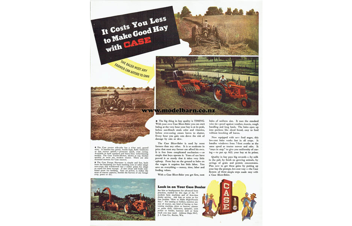 Case Hay Equipment Newspaper Advert Brochure