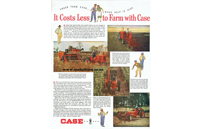 Case Farming Newspaper Advert Brochure