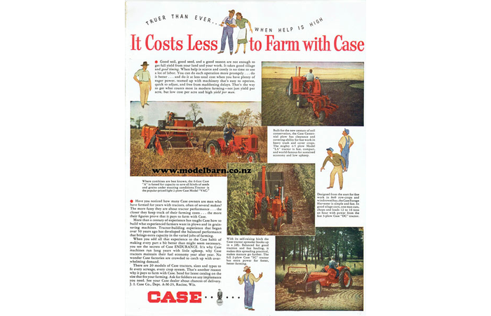 Case Farming Newspaper Advert Brochure