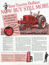 Case Tractor Hydraulic Control Newspaper Advert Brochure-case-Model Barn