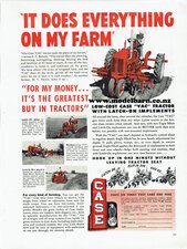 Case VAC Tractor Newspaper Advert Brochure-case-Model Barn