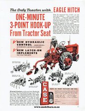 Case VAC Tractor with Eagle Hitch Newspaper Advert Brochure-case-Model Barn