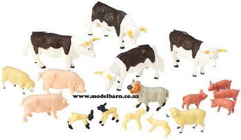 1/32 Mixed Farm Animals Pack (17)-animals-and-figurines-Model Barn