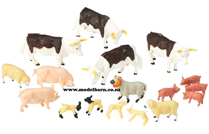 1/32 Mixed Farm Animals Pack (17)