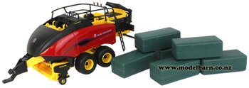 1/32 New Holland 340 Plus Big Square Baler (red & yellow)-new-holland-Model Barn