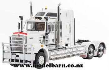 1/50 Kenworth C509 Prime Mover (white & black)-kenworth-Model Barn