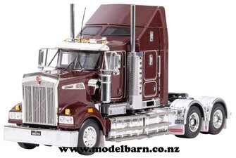 1/50 Kenworth T909 Prime Mover with Flaring & Aero Kit (burgundy)-kenworth-Model Barn