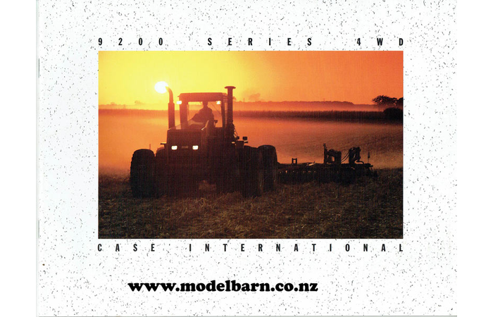 Case International 9200 4WD Series Tractors Sales Brochure 1991