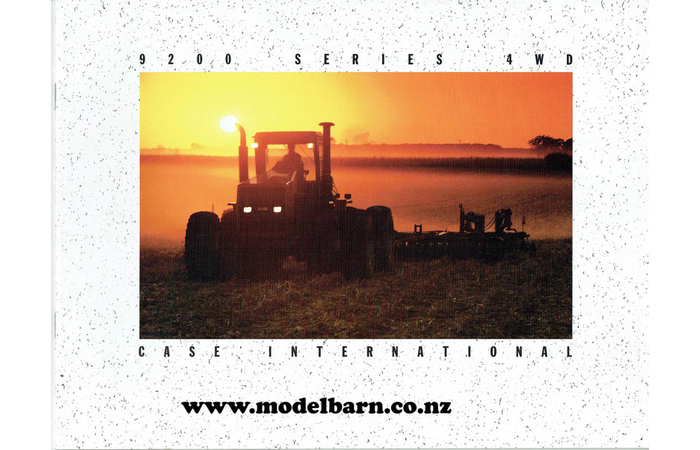 Case International 9200 4WD Series Tractors Sales Brochure 1991