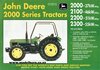 John Deere 2000 Series Tractors Sales Brochure 1994