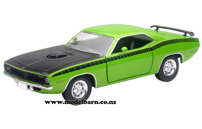 1/25 Plymouth Cuda (1970, green & black)