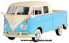 1/24 Volkswagen T1 Kombi Double Cab Pick-Up (blue & white)