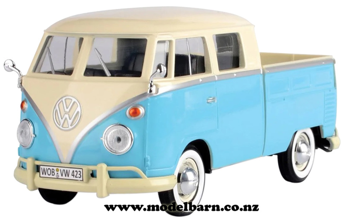 1/24 Volkswagen T1 Kombi Double Cab Pick-Up (blue & white)