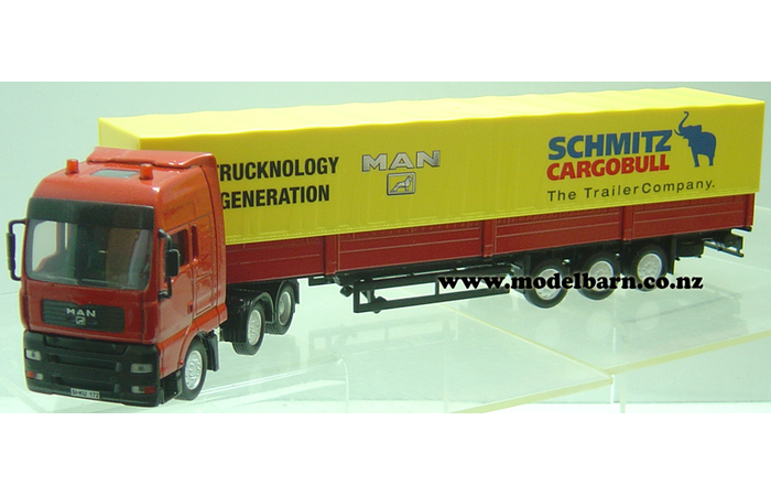 1/50 MAN TGA & Semi Dropside Trailer & Cover "Schmitz"