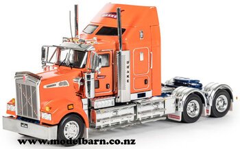 1/50 Kenworth T909 Prime Mover with Flaring & Aero Kit (Drake Orange)-kenworth-Model Barn