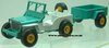 1/32 Jeep & Mini Trailer (turquoise & white, unboxed) Britains