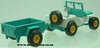 1/32 Jeep & Mini Trailer (turquoise & white, unboxed) Britains