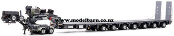 1/50 Drake 2x8 Dolly & 7x8 Steerable Trailer (Gunmetal Grey)-trailers-Model Barn