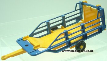 1/32 Bale Sledge (blue & yellow) Britains-other-farm-equipment-Model Barn