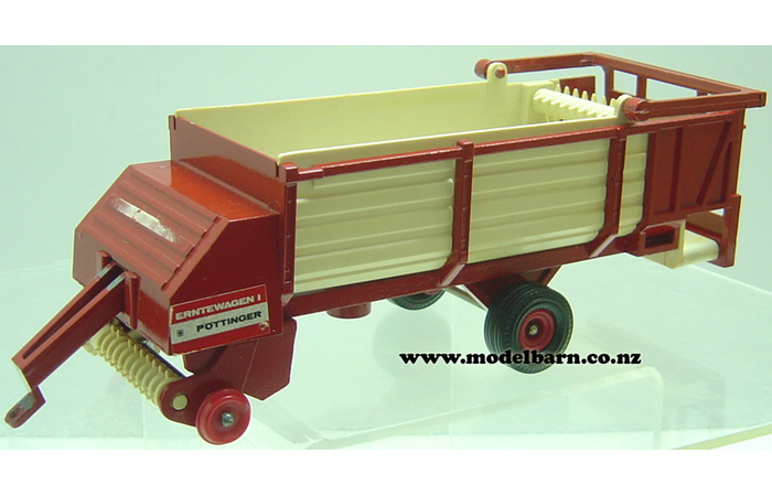 1/32 Pottinger Loader Wagon (red & white, no cage) Britains