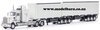 1/50 Freighter Eziliner B-Double Trailer Set (whte & black)