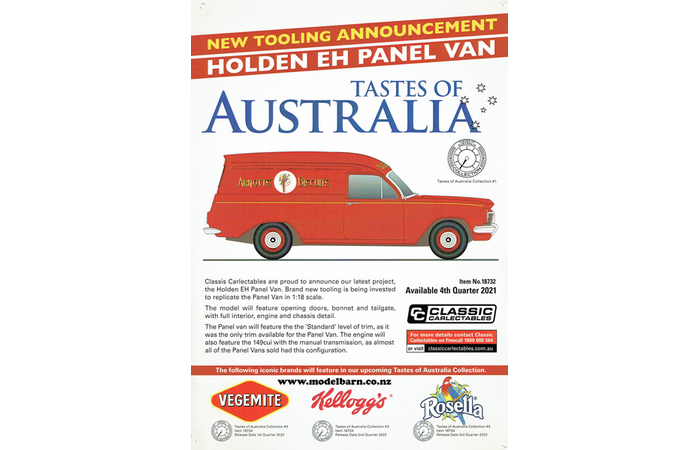 Classic Carlectables Holden EH Panel Van "Arnotts" Poster