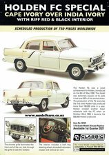 Classic Carlectables Holden FC Special Sedan (Ivory) Poster-model-catalogues-Model Barn