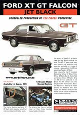 Classic Carlectables Ford XT Falcon GT (Jet Black) Poster-model-catalogues-Model Barn