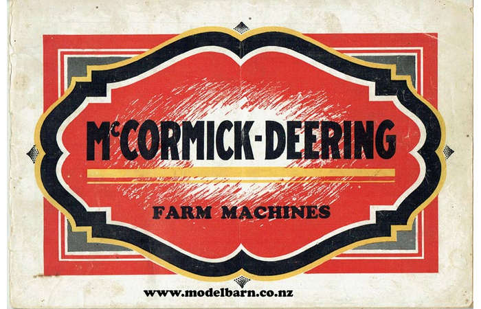 McCormick-Deering Farm Machines Full Line Sales Brochure 1936