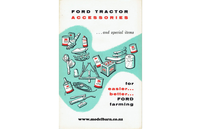Ford Tractor Accessories Sales Brochure 1956