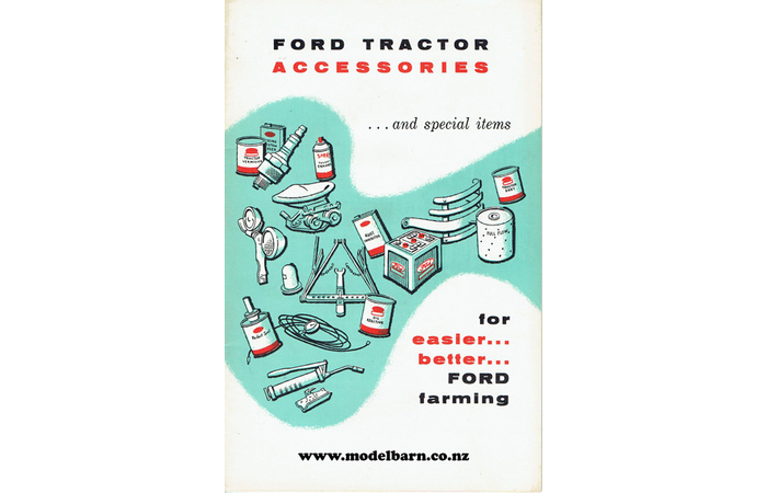 Ford Tractor Accessories Sales Brochure 1956