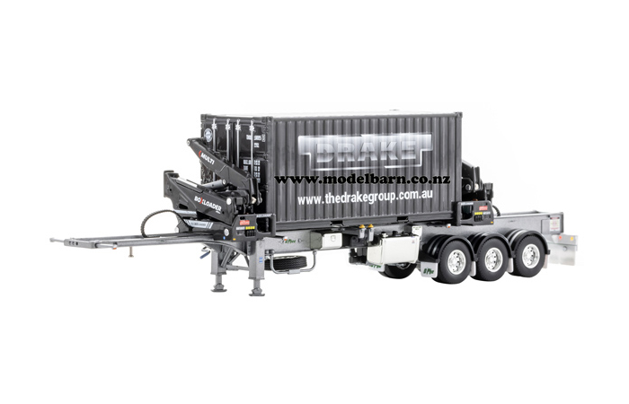 1/50 O'Phee Boxloader Side Loader Trailer with Container (silver)
