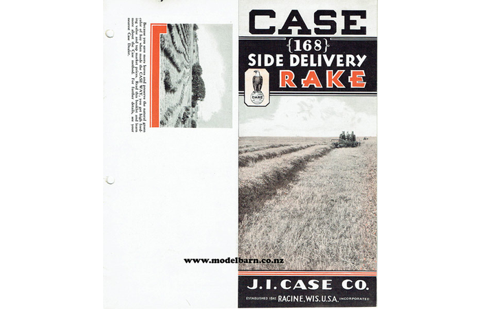 Case 168 Side Delivery Rake Sales Brochure 1932