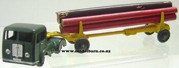 Seddon with Semi Log Trailer (green & yellow) Milton-other-trucks-Model Barn