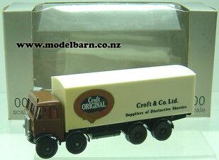 1/76 AEC Mammoth Mark III 4-Axle Box Truck "Croft & Co Ltd"-aec-Model Barn