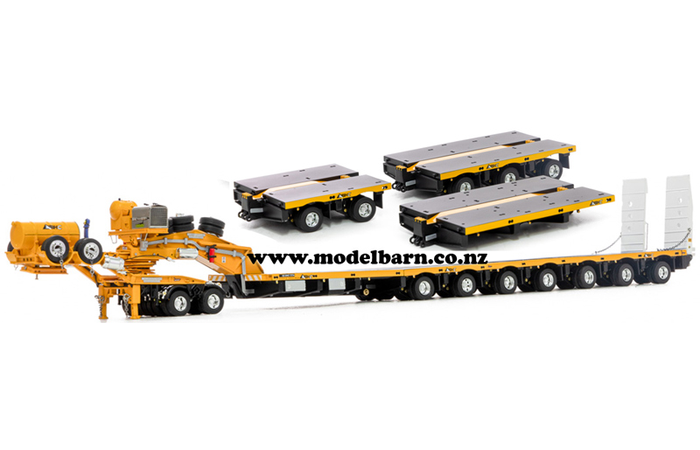 1/50 Drake 2x8 Dolly & 12x8 Steerable Low Loader Trailer "Big Hill Cranes"